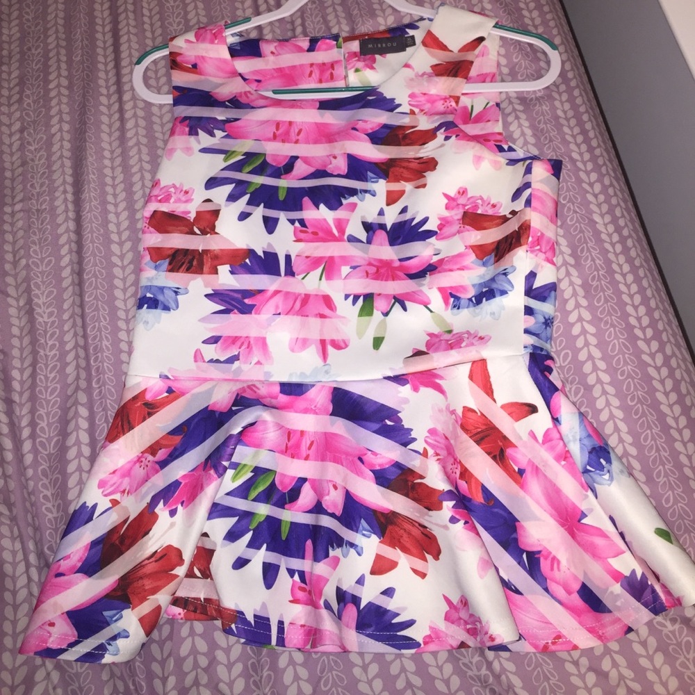 Floral Peplum Blouse